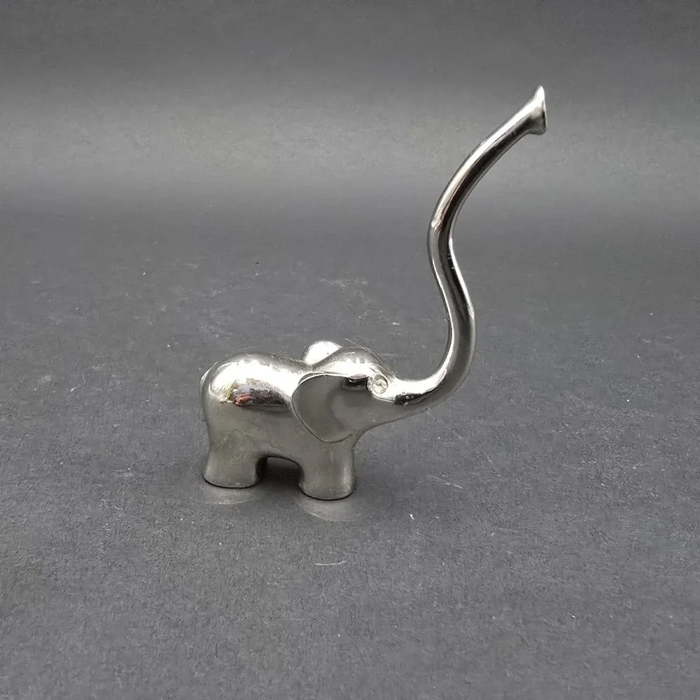 Elephant Ring Jewelry Holder Stand Stainless 3.5
